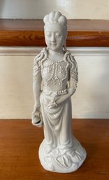 Chinese Porcelain Female Figure - 8 1/4' High.