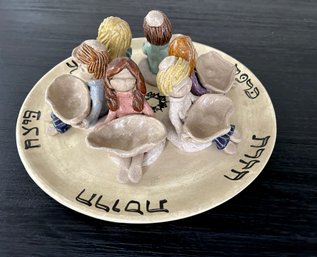 Unique Ceramic Seder Plate