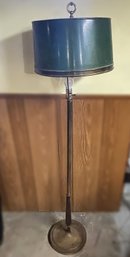 Vintage Metal Floor Lamp With Metal Shade-For Parts And Repair