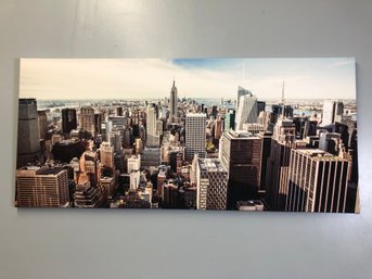 Stretched Print On Canvas Looking Downtown In NYC