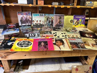 1950s-70s HUGE RECORD LOT 34  LP Albums In EXC Cond  - KNOCKOUTS - DUPREES - MAMA CASS - 4 SEASONS And More