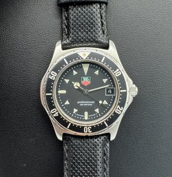 TAG Heuer 2000 Professional 973.006 Quartz SS & Black Men's Watch