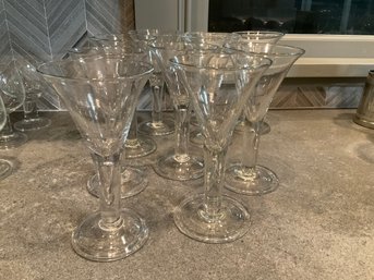 Teardrop Blenko Handblown Goblets Made For Colonial Williamsburg