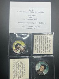 2 Colorized Elvis Half Dollars Legal Tender