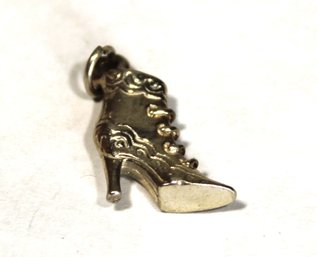 Sterling Sivler Victorian High Shoe Boot Charm