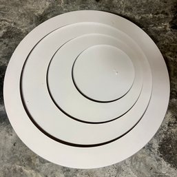 An LED Integrated Light - Concentric Circles - Leblett - 40w - Panel Fixture