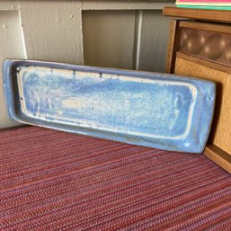 Studio Ceramic Tray 15.5x5.5in Blue Glaze Sweet Piece