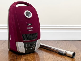 A Miele Red Velvet Vacuum