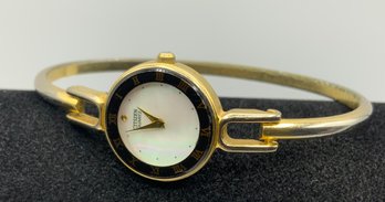 Ladies Citizen Gold And Black Tone Wrist Watch