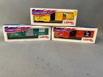 Three NIB Vintage Lionel Cars, 9200, 9203 And 9211