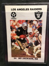 1988 Raiders Texaco LAPD Bo Jackson Rookie Card - M