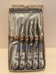 Set Of Five Sheffield WM Adams Knives (i)