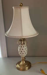 Gorgeous Lenox Ivory China Pineapple Table Lamp