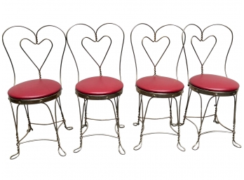 Vintage Sweetheart Chairs By L & B Products NY