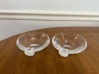 Pair Of Steuben Ash Trays