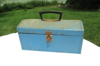 Blue Metal Tool Fish Box