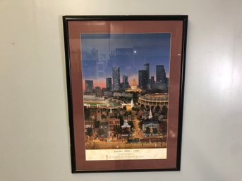 Atlanta 1996 Olympic Games Poster In Frame