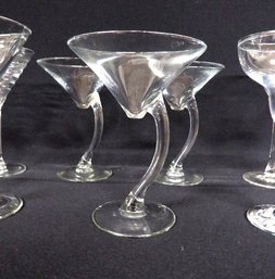 A Grouping Of Mixed  Martini/Margarita Glasses With Pitchers