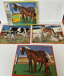 Vintage 50's Farm Scenes Puzzles