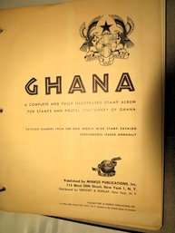 Stamp Collection (6 Of 6) 2 Smaller Albums- Ghana And Commemorative Issue United States
