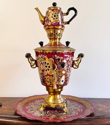 An Amazing Vintage Hand Painted Samovar