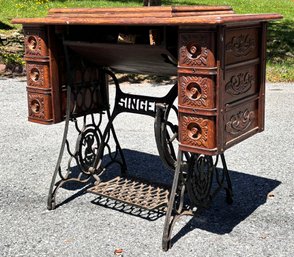 An Antique Singer Sewing Machine