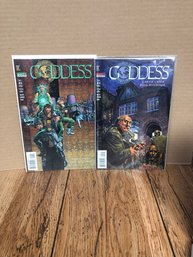 2 Goddess Comic Books.   Lot 192