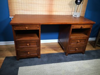 Very Nice Pottery Barn / PB Teen Desk - VERY Functional - Makes Best Use Of Room - Great Solid Piece !