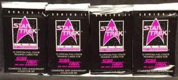 (4) 1991 Star Trek The Next Generation Series II Unopened Packs - M