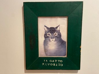 Framed Print 'Il Gatto Favorito'