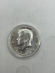 1966 Uncirculated Silver Kennedy Half Dollar