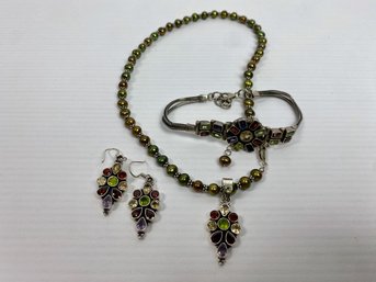 Vintage Sterling Silver Jewelry Set (3)