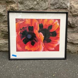 Georgia O'Keefe - Oriental Poppies - Ethan Allen Home Collection Framed Print