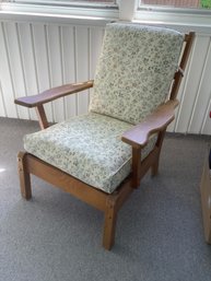 FORAL UPHOLSTERED WOOD ARMCHAIR