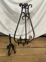 Decorative Iron Wall Sconce 15x31 And Metal Hanging Hook