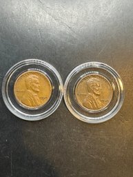 2 Wheat Pennies 1949, 1949-D