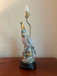 Cockatoo Bird Figurine Table Lamp