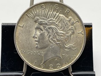 Nice 1922 Peace Silver Dollar. (SD18)