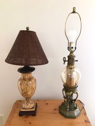 Pair Of Vintage Urn Style Table Lamps