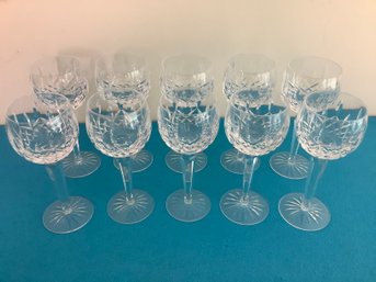 WATERFORD WINE GLASSES SET OF 10 #3