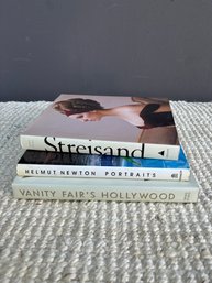 Collection Of Three Hollywood-Themed Books: Helmut Newton, Vanity Fairs Hollywood, And Streisand