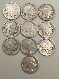 10 Beautiful Buffalo Nickels Unknown Dates