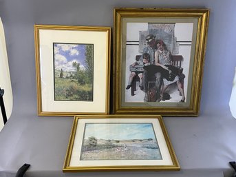 Lot Of 3 Pieces Of Artwork