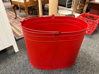 Large Red Bucket