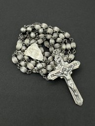 Beautiful Sterling Silver Religious Rosary Beads