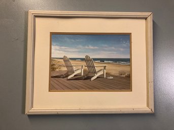 Art Print Of Beach In Frame