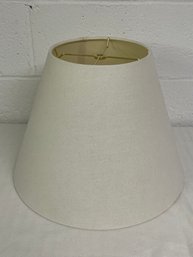 Linen Lampshade - Ivory - 12'H X 16'D At Base