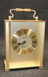 Working Seth Thomas MCM Brass 424 Pembroke Carriage Clock - Made In West Germany