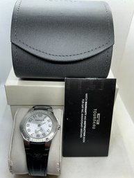 Clean Men's TOURNEAU GAP EXCLUSIVE Wristwatch- New In Box With Paperwork