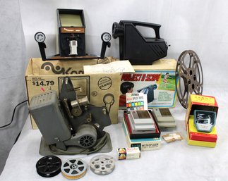 Vintage  Projector , Movie Viewer And More Lot